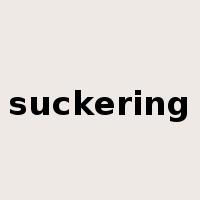 suckering是什么意思