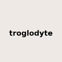 troglodyte是什么意思