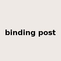 binding post是什么意思