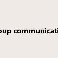 group communication是什么意思
