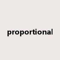 proportional是什么意思
