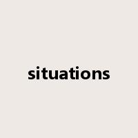 situations是什么意思