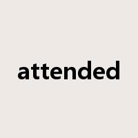 attended是什么意思