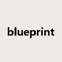 blueprint是什么意思