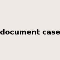 document case是什么意思