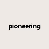 pioneering是什么意思