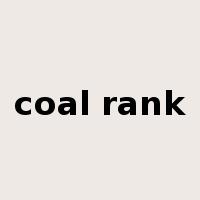 coal rank是什么意思
