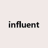 influent是什么意思