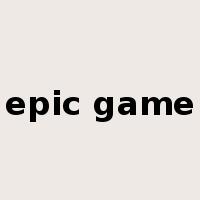 epic game是什么意思