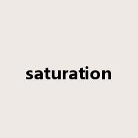 saturation是什么意思