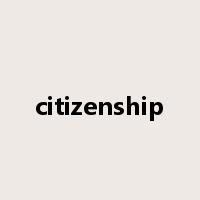citizenship是什么意思