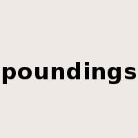 poundings是什么意思