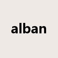 alban是什么意思