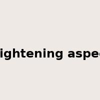 frightening aspect是什么意思