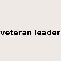veteran leader是什么意思