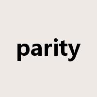 parity是什么意思