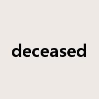 deceased是什么意思