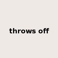throws off是什么意思