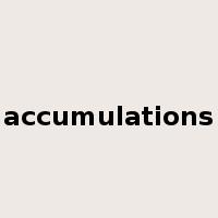 accumulations是什么意思