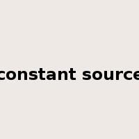 constant source是什么意思