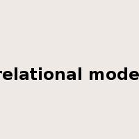 relational model是什么意思