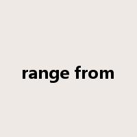 range from是什么意思