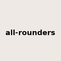 all-rounders是什么意思