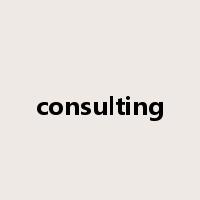 consulting是什么意思