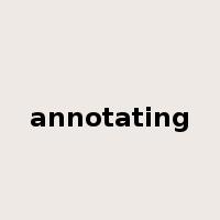 annotating是什么意思