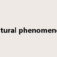 natural phenomenon是什么意思