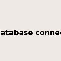 java database connectivity是什么意思
