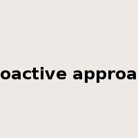 proactive approach是什么意思