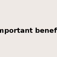 important benefit是什么意思