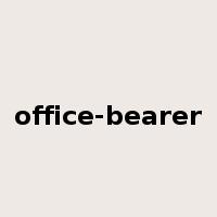 office-bearer是什么意思