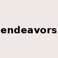 endeavors是什么意思