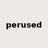 perused是什么意思