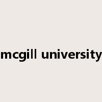 mcgill university是什么意思