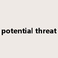 potential threat是什么意思