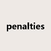 penalties是什么意思