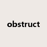 obstruct是什么意思