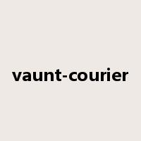 vaunt-courier是什么意思