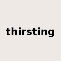 thirsting是什么意思