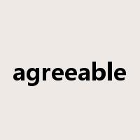 agreeable是什么意思
