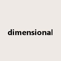dimensional是什么意思