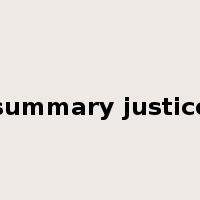 summary justice是什么意思