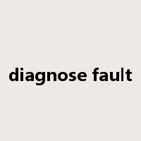 diagnose fault是什么意思