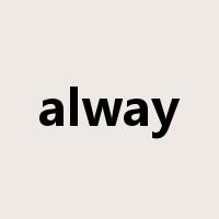 alway是什么意思