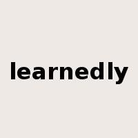 learnedly是什么意思