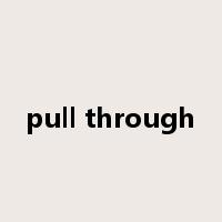 pull through是什么意思