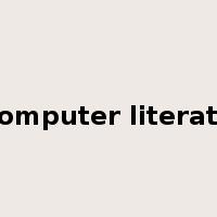 computer literate是什么意思